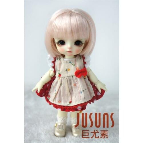 JD244 1/6 1/8 Lovely BJD Synthetic Mohair Doll Wigs Short Cut Bobo Wig 5-6 inch 6-7inch Doll Accessories