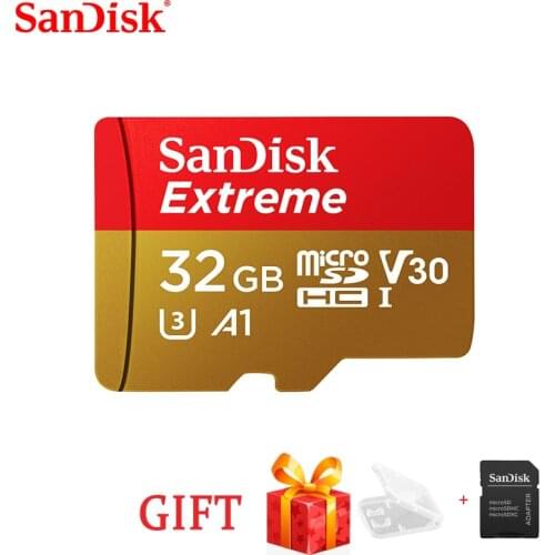SanDisk Free Shipping Extreme Micro SDtf Card U3 A2 Memory Card 32GB 64GB 128GB 256GB TF Card for Camera Drone cartao de memoria