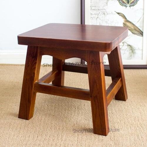 Coffee Table Wood Stool Fashion Creative Living Room Solid Wood Stool Household Modern Economical Low Stool