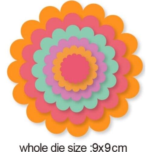 Metal cutting dies cut die mold Layer flower frame Scrapbook paper craft knife mould blade punch stencils dies