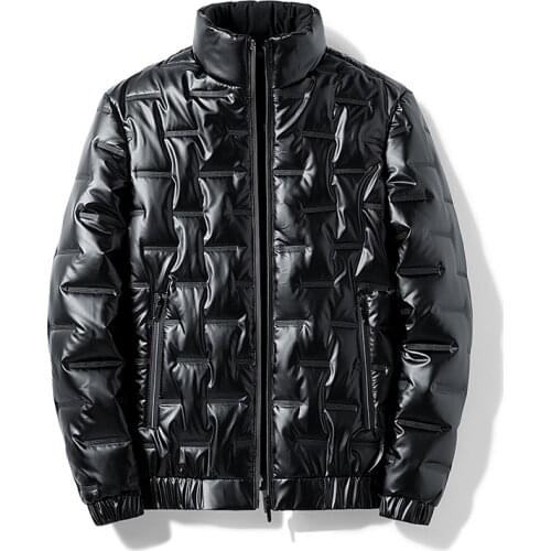 Men Cotton Clothes 2021 New Winter Casual Fashion Warm Waterproof Jackets Men Black Windproof Hooded Soft Shell Jacket For Men