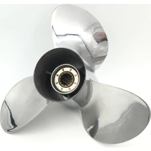 11 1/8X13-F For 25-70HP TOHATSU Outboard Engine STAINLESS STEEL Propeller Motors Outboard Motor TOHATSU marine propeller