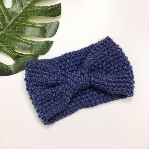 Women Headband Solid Color Knot Elastic Hair Bands Wool Knitted Head Wrap Hairband Girls Hairband Hair Accessories Headwrap