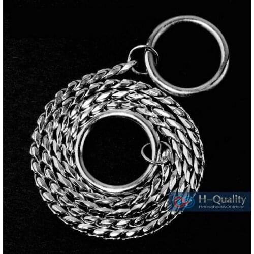 HQ PC01 Show Quality 100% 316L Stainless Steel Strong Dog Collar Snake Chain Dog P Chain Of Nice Flexibility and Sliding