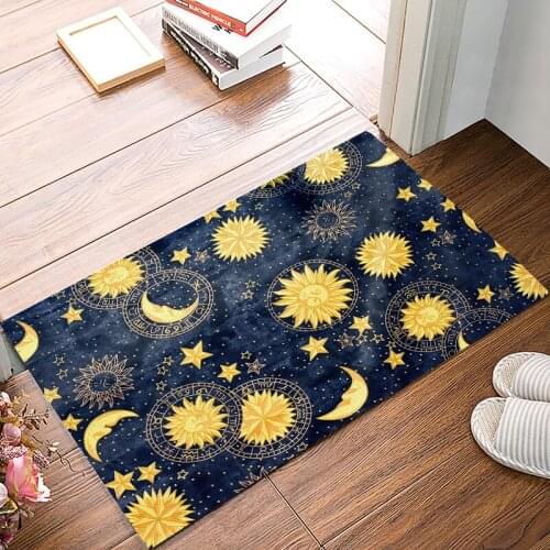 Sun Moon Planet Universe and Sky Navy Under A Pet Water Food Bowl Bathroom Accessories Set Dirt Debris Mud Trapper Boot Shoes