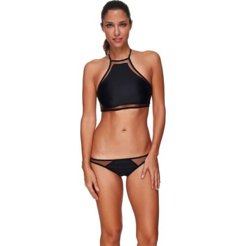 Tankini Swimsuits Women Wire Free with Pad Plus Size Swimwear Swimming Suit for Women Bikini Biquini Two Piece Swimsuit Solid