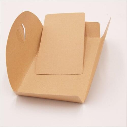 5pcs Vintage Kraft Paper Love Envelope Postcard Stationery Wedding Invitation Birthday Party DIY Handmade Gift