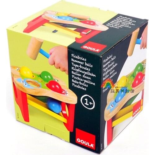 High quality wooden toy baby infant noise maker knocking & hitting toys set