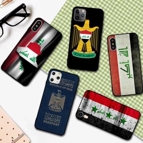 YNDFCNB Iraqi Iraq National Flag Phone Case for iPhone 11 12 pro XS MAX 8 7 6 6S Plus X 5S SE 2020 XR cover