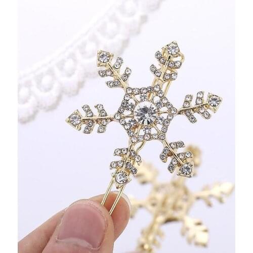 Korean Version of Simple Frog Buckle Hairpin Girl Hairpin Korea Snowflake Bangs Clip Top Clip Headdress Clip