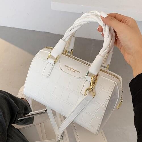 Crocodile pattern Tote Pillow bag 2020 Fashion New Quality PU Leather Womens Designer Handbag Travel Shoulder Messenger Bag