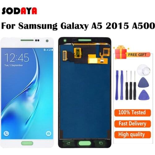 LCD For Samsung Galaxy A5 2015 Display A500 A500F A500M A500Y LCD Screen Display Touch Screen with Digitizer Free Shipping