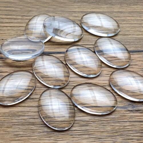 10pcs/lot Diy Jewelry Accessories Transparent Round Glass Cabochon 14MM Cabochon