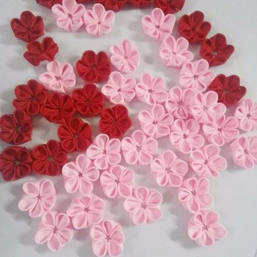 2017 50pcs Pet Dog DIY Handmade Cherry blossoms semi-finished products Pet Hair Bows Dog Hair Accessories Pet Grooming Product