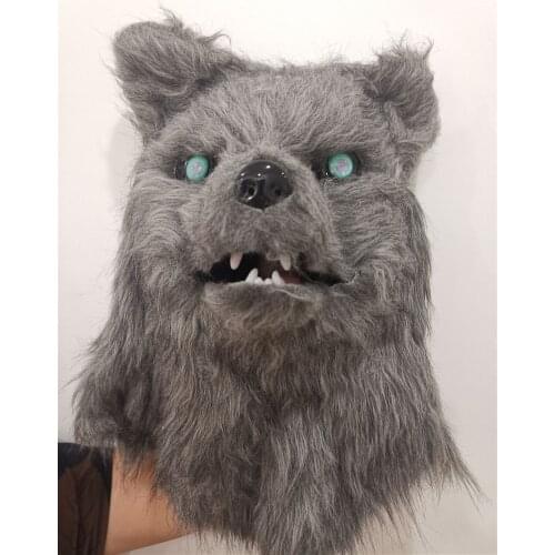 2021 Can Open Mouth Fox Animal Mask Halloween Costume Make-up Dance Cute Cartoon Funny Props