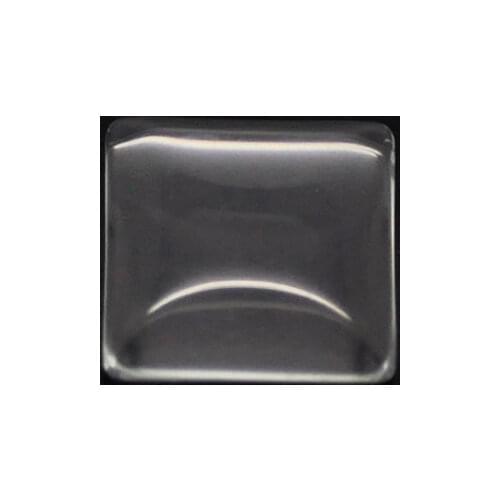 30 Clear Square Cabochon Glass Dome Tile Seals 15mm For Photo Craft DIY Jewelry Findings Pendants