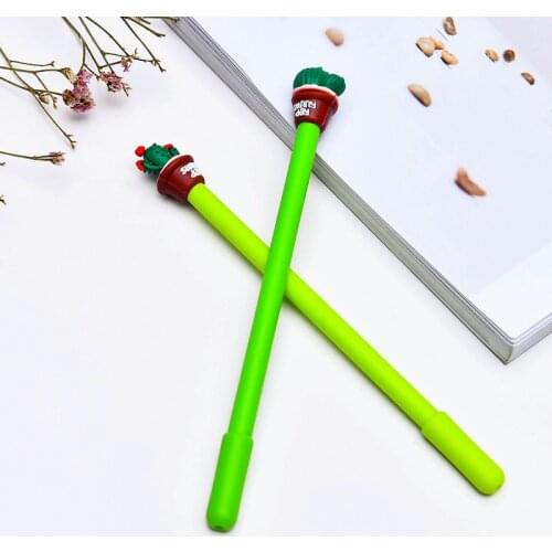 36PCS Succulent Cactus Stationery Potted Mo Yi Rub Gel Pen Kawaii School Supplies Cute Pens