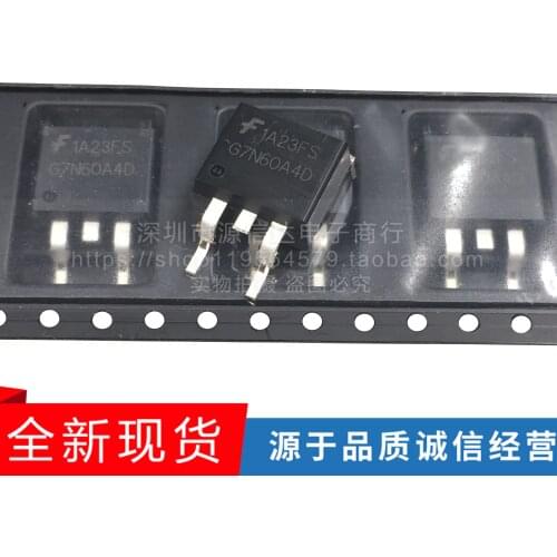 5PCS Original imported G7N60A4D patch TO-263 N channel 7A 600V MOS field tube IGBT