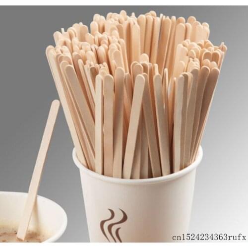 5000 Pcs Disposable Wooden Coffee Stir Sticks Tea Stirrers Wood Coffee Stirrers Disposable Coffee Stirrer for Hot Cold Drink