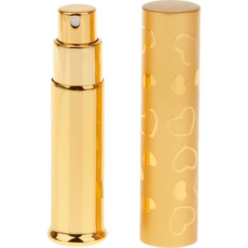 7ml Pocket Refillable Atomizer Sprayer Liquid Spray Perfume Bottle Gold Perfume Atomizer Refillable Bottles