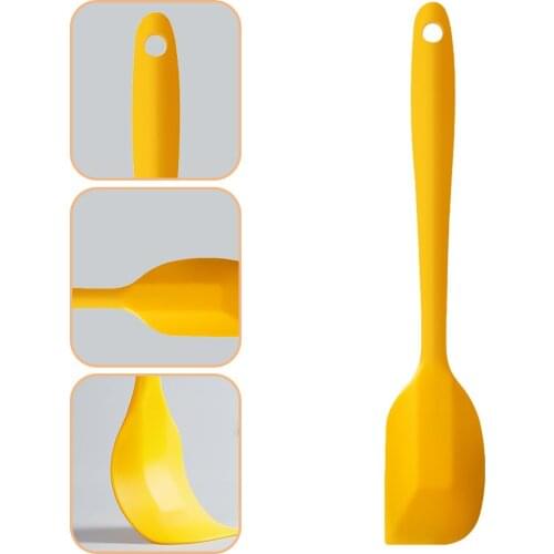 One-piece Silicone Spatula Heat-Resistant Kitchen Utensils Non-stick Cooking Baking Spatula Non-deformable Spatula