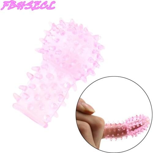 FBHSECL Finger Sleeve Vaginal Massager Female Masturbator Dildo G-spot Clitoris Stimulator No Vibrator Adult Sex Toys for Women