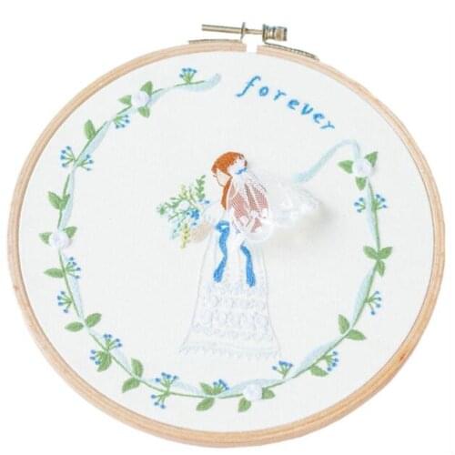 FOREVER European Handicraft European embroidery kit simple three-dimensional embroidery Ribbon kit embroidery needlework