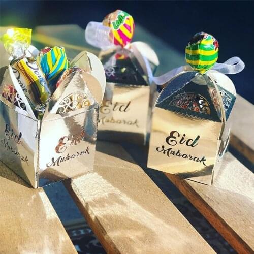 Eid Paper Candy box Ramadan Decoration Wreaths DIY Wreath Party Eid Mubarak Ramadan Islam Party Gift Box Decoration Supplies