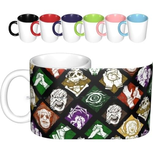 Dead By Daylight Perks Ceramic Mugs Coffee Cups Milk Tea Mug Dead By Daylight Dbd Horror Horror Games Twitch Twitch Streamer