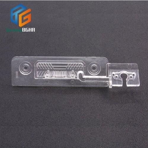 Green BGHR License Plate Lights Housing Car Rear View Camera Bracket For Skoda Octavia MK2 (1Z) 2004~2013