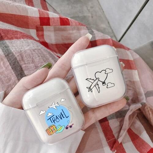 Cute Case For Apple airpods Case Cartoon Travel Bluetooth Earphone Case For Airpods 1 2 Protective Headphone Soft Silicone Case