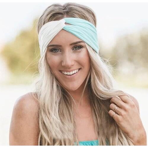 Sweet and lovely collision colour, wide-sided headband, matching colour, loose and tight ladys cross hairband,warm and fashion