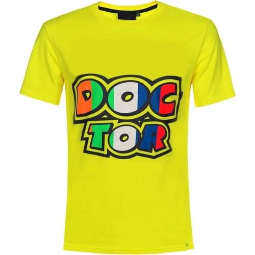 Moto gp Motorcycle Yellow T-shirt Doctor Racing Mens Jersey Quick dry