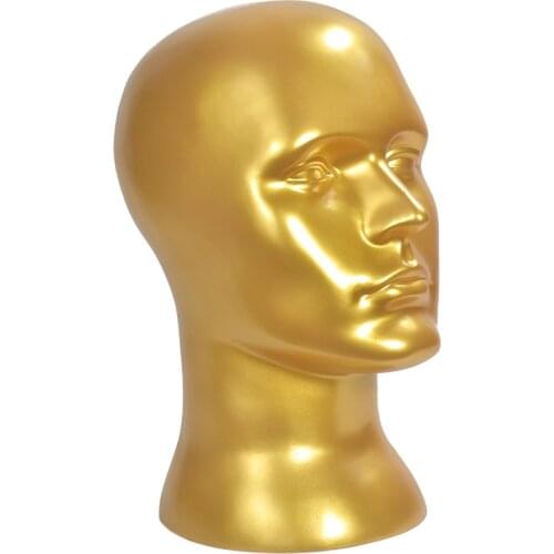 Male PVC Mannequin Manikin Head Model Wig Hair Glasses Display Stand Head Mannequin