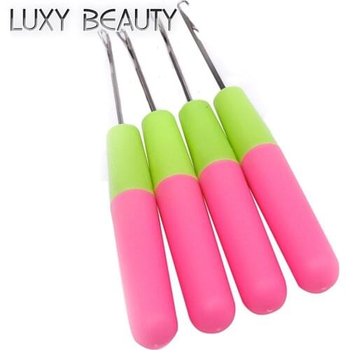 Crochet hook needle crochet braids Hair Extension Tools making Wig Hook Needle 5pc Threader Knitting Crochet Needle crochet hook