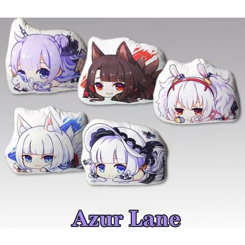 Anime Game Azur Lane USS Laffey Illustrious HMS Unicorn Cosplay Plush Doll Throw Pillow Sofa Back Cushion Otaku Home Decor Gifts
