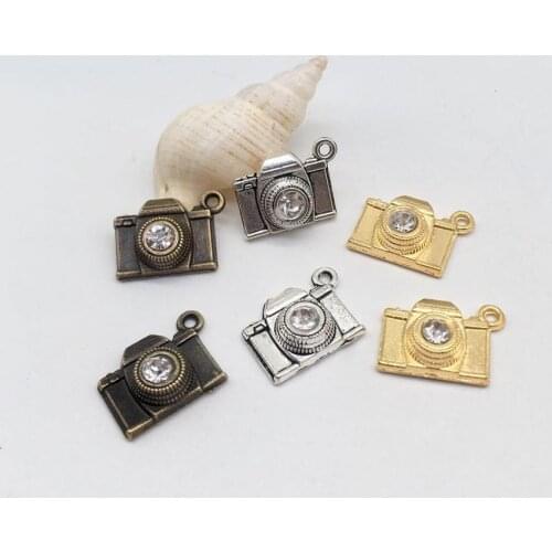 10 pcs camera charms fit DIY handmade necklace earring bracelet charms for Jewelry Making