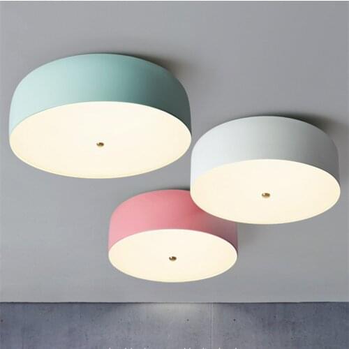 Postmodern Macarons Dining Room Ceiling Light Nordic Lovely Bedroom Ceiling Lamp Living Room Bar Kids Lights Free Shipping