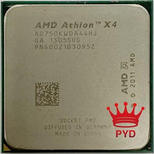 AMD Athlon X4 750K 750 3.4 GHz Duad-Core CPU Processor AD750KWOA44HJ Socket FM2