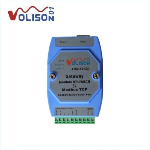 Industrial Modbus gateway server Modbus TCP to MODBUS RTU/ASCII with RS485/422/232 & Ethernet Port Modbus support Master &Slave