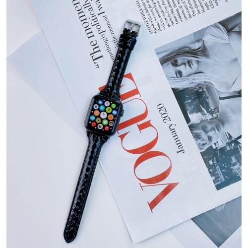 Popular Lady Bracelet for Apple watch SE6 5 40/44mm Slim Genuine Band for iwatch Strap 38/42mm Series 4 3 2 1 Wristband Correa