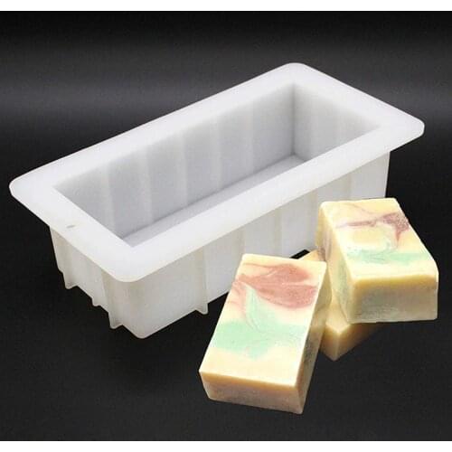Silicone Soap Mold Rectangle 10''Loaf Mould Flexible DIY Soap Making Supplies