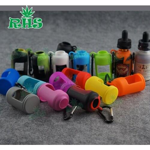 10pcs 30ml e liquid bottle silicone case cover sleeve 19 colors silicon bottle holder rubber bottle case for e juice bottle