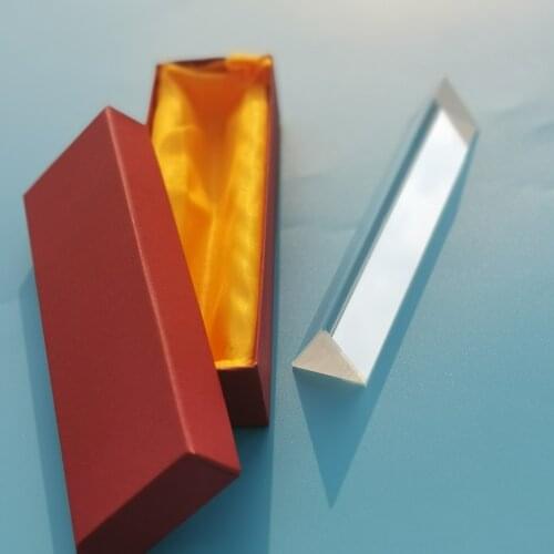 Triangular Prism Optical Glass Rainbow Lens K9 Experimental Light Spectrum Right Angle Reflecting Photography Teaching Tool