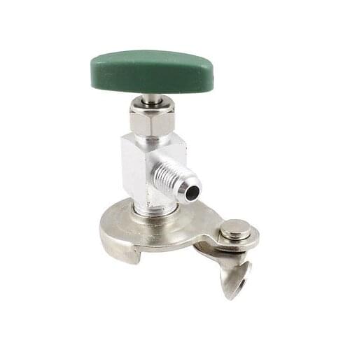 Green Plastic Cap 3/8" Threaded Universal Refrigerant Can Tap Valve Opener