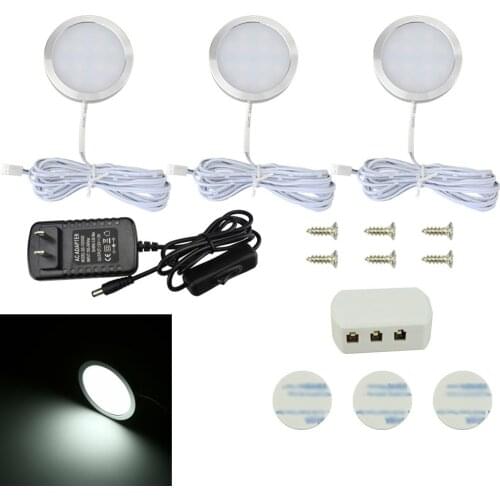 12V 2.5W Led Cabinet Lamp Warm Plafond Dak Verlichting Voor Keuken Teller Garderobe Tentoonstellingszaal Night Light
