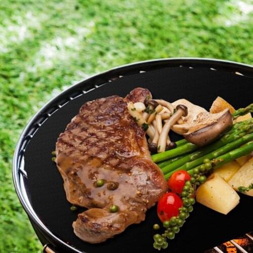 2pcs Barbecue Mat Non-stick Heat Resistant Pad Reusable Pan Barbecue Grill Baking Tool Easily Cleaned For Party Kitchen Tool
