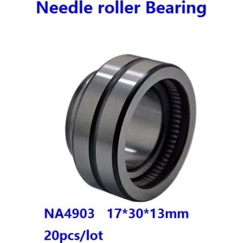 20pcs/lot NA4903 Heavy duty Needle roller Bearing 17×30×13mm Inner ring needle roller bearings 17*30*13mm