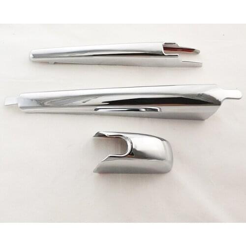 3PCS Car Chrome Tail Rear Window Windscreen Wiper Cover Trim For TOYOTA INNOVA 2015-2018Car Exterior Accessories Styling