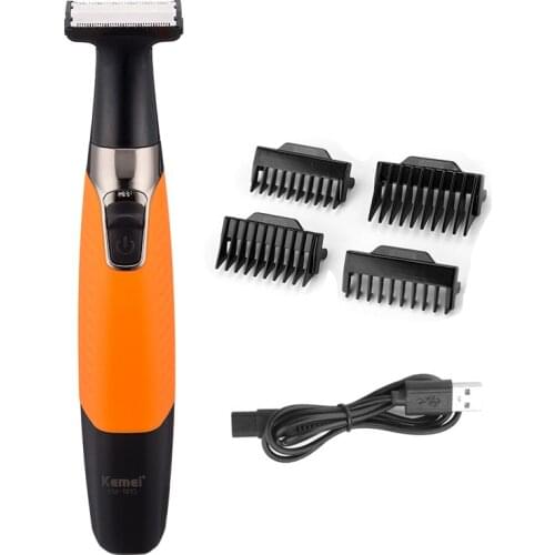 Kemei KM-1910 rechargeable electric shaver beard shaver electric razor body trimmer men shaving machine hair trimmer face care